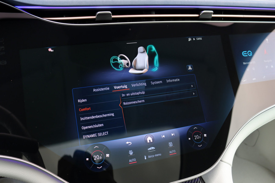 Mercedes-Benz EQE 300 AMG Line 89 kWh | Hyperscreen | Airmatic | Distronic+ | Memory | Burmester | Panoramadak | Digital Light | Surround Camera | Keyless Go | Augmented Reality | Warmtepomp |