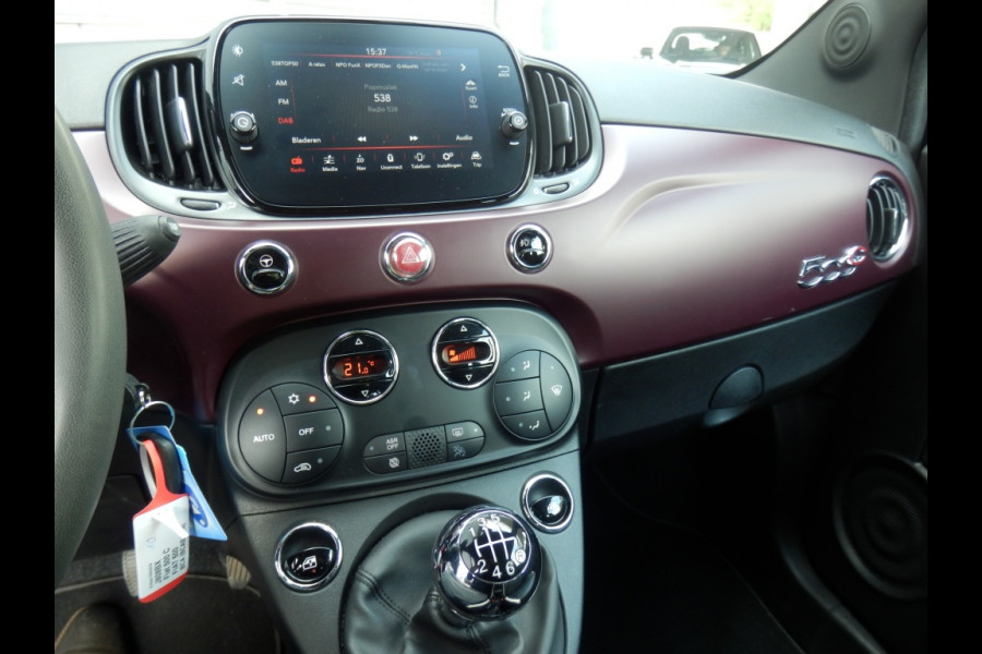 Fiat 500C 70 pk. Hybride Star I Cabrio I Lederen bekleding I Aut. airco