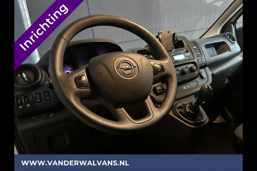 Opel Vivaro 1.6 CDTI 125 pk L2H1 Inrichting Euro6 Airco | Omvormer | Camera | LED | Trekhaak | Cruisecontrol Parkeersensoren, Achterklep, Bijrijdersbank