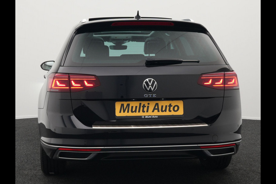 Volkswagen Passat Variant 1.4 TSI GTE Plug In Hybrid Dealer O.H. PHEV | Panodak | Alcantara Sportstoelen Massage | Trekhaak af Fabriek | Adaptive Cruise | Virtual | Navigatie | 360 Camera | Apple Carplay | Sfeerverlichting | DAB | Stoel & Stuurverwarming |