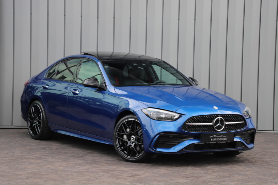 Mercedes-Benz C-Klasse 400e AMG 4-Matic | 381PK | Pano | Keyles-go | Head-up | Sfeerverlichting | Burmester | Memory | Stuurwielverwarming | Distronic