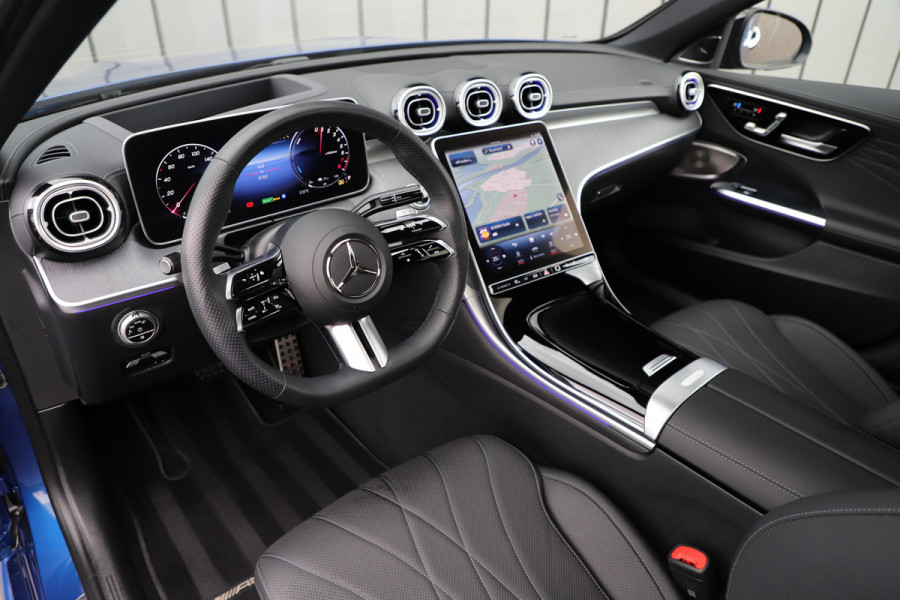 Mercedes-Benz C-Klasse 400e AMG 4-Matic | 381PK | Pano | Keyles-go | Head-up | Sfeerverlichting | Burmester | Memory | Stuurwielverwarming | Distronic