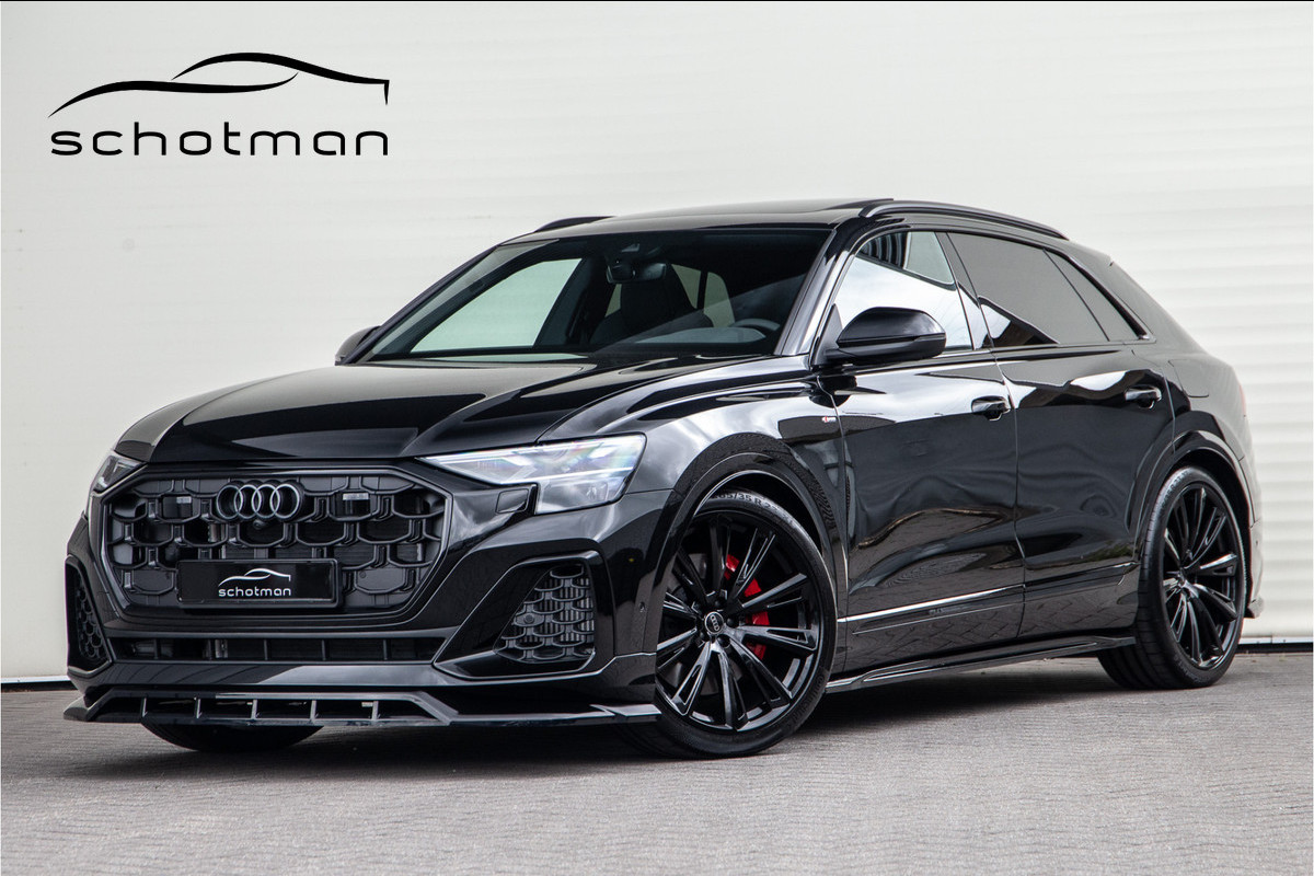 Audi Q8 60 TFSI e quattro Competition Pano, RS stoelen, Aero-Pack, Carbon, 23" Audi Q8 60 TFSI e quattro Competition Pano, RS stoelen, Aero-Pack, Carbon, 23"