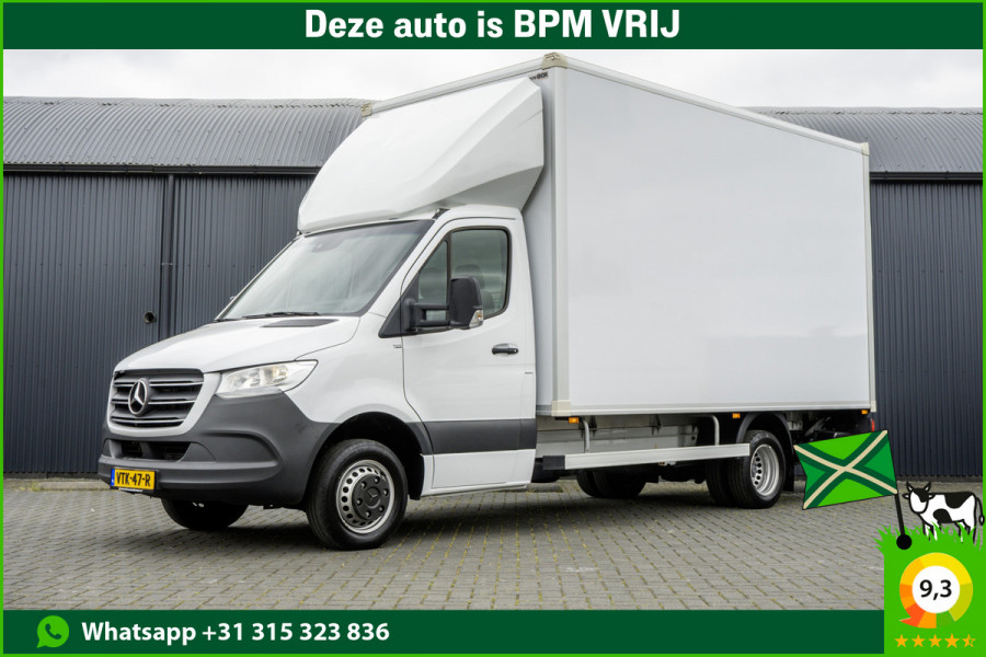 Mercedes-Benz Sprinter 519 CDI | 3.0V6 | Bakwagen met laadklep (1000KG) | Automaat | 3.5T Trekgewicht | Luchtgeveerd | Climate | Cruise | Euro 6