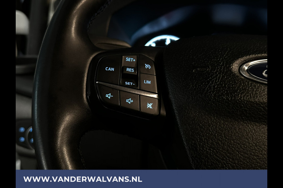 Ford Transit Custom 2.0 TDCI 131pk L2H1 Euro6 Airco | LED | Cruisecontrol | Verwarmde voorruit | Parkeersensoren Bijrijdersbank, 2800kg trekvermogen