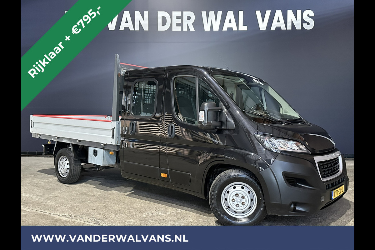 Peugeot Boxer 2.2 Blue HDi 140 pk RIJKLAAR Pick up Dubbele cabine open laadbak Euro6 Airco | 7-Zits | Bluetooth telefoonvoorbereiding Peugeot Boxer 2.2 Blue HDi 140 pk RIJKLAAR Pick up Dubbele cabine open laadbak Euro6 Airco | 7-Zits | Bluetooth telefoonvoorbereiding