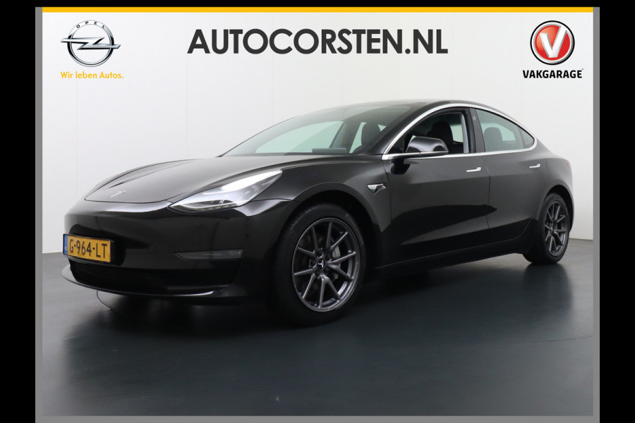 Tesla Model 3 Long Range 75kWh 463PK 18" FSD-Full Self Driving Computer-3 Premium Audio 4wd AutoPilot Panoramadak Camera's Leer Adaptive-Cruis Stoel en achterbank verwarming Electr.Stoelen+Memory+Easy-Entry WiFi Origineel Nederlandse auto Grootste accu Tot 16,5kwh thuis laden. Accu/Motor Garantie tot 29-10-2027 max 192.000km