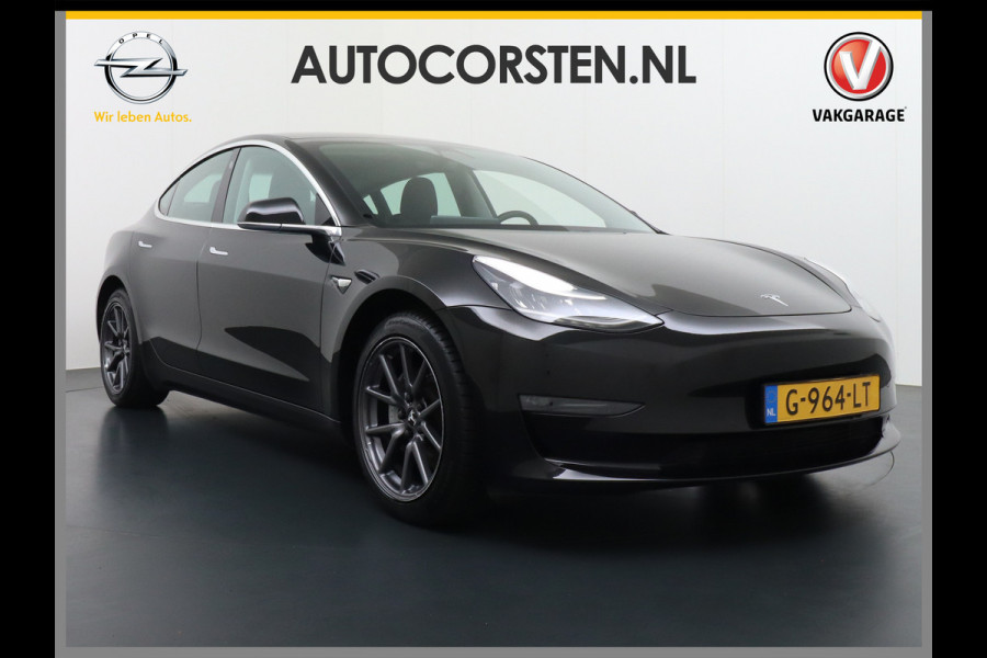 Tesla Model 3 Long Range 75kWh 463PK 18" FSD-Full Self Driving Computer-3 Premium Audio 4wd AutoPilot Panoramadak Camera's Leer Adaptive-Cruis Stoel en achterbank verwarming Electr.Stoelen+Memory+Easy-Entry WiFi Origineel Nederlandse auto Grootste accu Tot 16,5kwh thuis laden. Accu/Motor Garantie tot 29-10-2027 max 192.000km