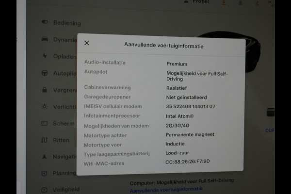Tesla Model 3 Long Range 75kWh 463PK 18" FSD-Full Self Driving Computer-3 Premium Audio 4wd AutoPilot Panoramadak Camera's Leer Adaptive-Cruis Stoel en achterbank verwarming Electr.Stoelen+Memory+Easy-Entry WiFi Origineel Nederlandse auto Grootste accu Tot 16,5kwh thuis laden. Accu/Motor Garantie tot 29-10-2027 max 192.000km