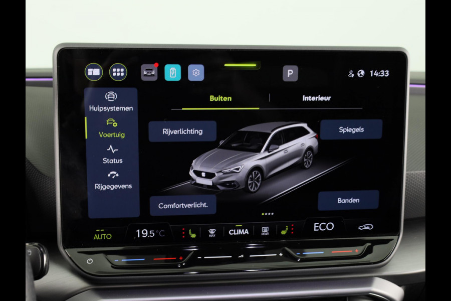 Seat Leon Sportstourer 1.5 TSI e-Hybrid FR PHEV First Edition 204pk Plug in Hybrid | Trekhaak | 18 inch lichtmetalen velgen | Verwarmbare voorstoelen
