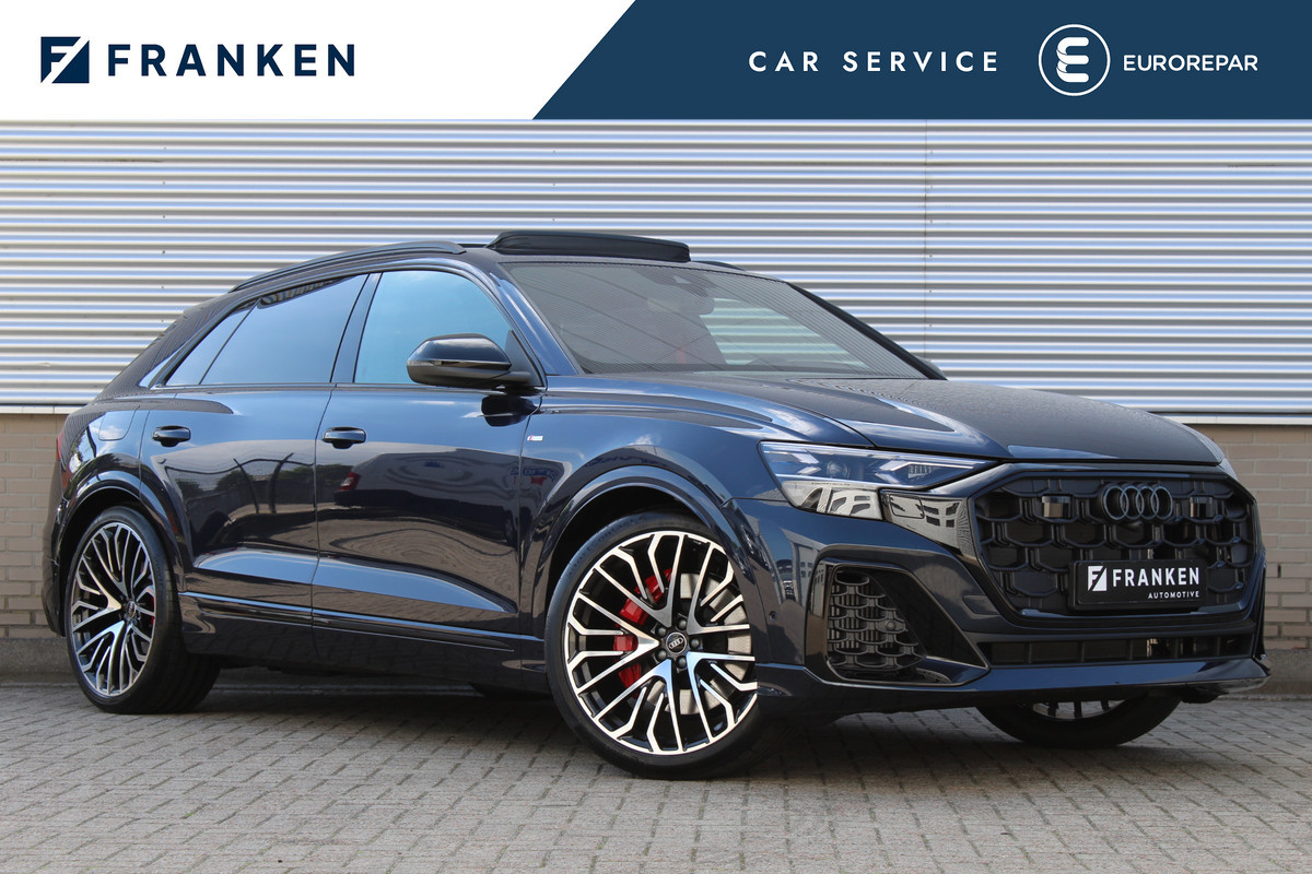 Audi Q8 60 TFSI e quattro Pro Line S Competition | Panoramadak | Trekhaak | 23'' | Luchtvering | Vierwielbesturing | Matrix | OLED Audi Q8 60 TFSI e quattro Pro Line S Competition | Panoramadak | Trekhaak | 23'' | Luchtvering | Vierwielbesturing | Matrix | OLED