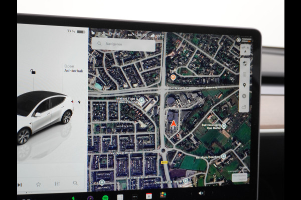 Tesla Model Y Long Range 514PK AWD 75kWh Trekhaak-1600KG Warmtepomp Full-Self-Driving Computer 3 Leder  19" GSM-Sleutel Stoelverw.- V+A+Stuur+ Keyless PDC-a+v Elek.Achterklep Lmv Led Standkachel 4WD LR 1e Eigenaar, origineel Nederlands Geleverd, Accu-Garantie t/m sept-2031