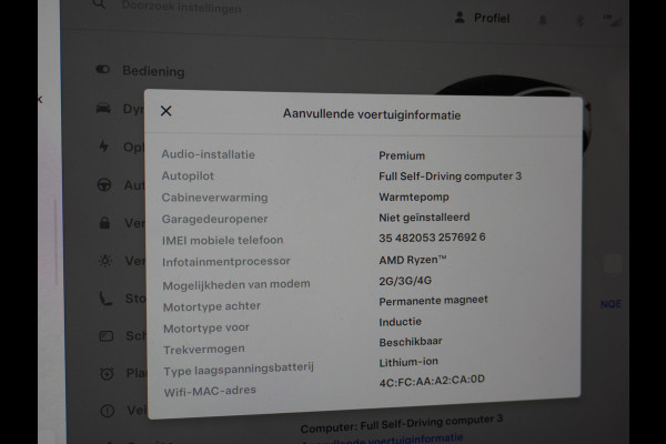 Tesla Model Y Long Range 514PK AWD 75kWh Trekhaak-1600KG Warmtepomp Full-Self-Driving Computer 3 Leder  19" GSM-Sleutel Stoelverw.- V+A+Stuur+ Keyless PDC-a+v Elek.Achterklep Lmv Led Standkachel 4WD LR 1e Eigenaar, origineel Nederlands Geleverd, Accu-Garantie t/m sept-2031