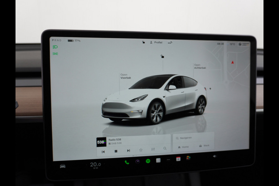 Tesla Model Y Long Range 514PK AWD 75kWh Trekhaak-1600KG Warmtepomp Full-Self-Driving Computer 3 Leder  19" GSM-Sleutel Stoelverw.- V+A+Stuur+ Keyless PDC-a+v Elek.Achterklep Lmv Led Standkachel 4WD LR 1e Eigenaar, origineel Nederlands Geleverd, Accu-Garantie t/m sept-2031