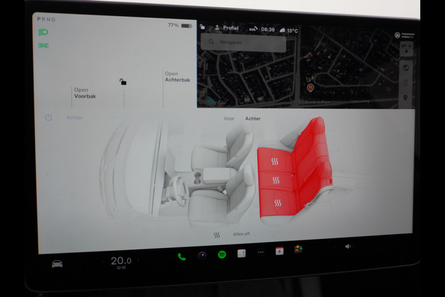 Tesla Model Y Long Range 514PK AWD 75kWh Trekhaak-1600KG Warmtepomp Full-Self-Driving Computer 3 Leder  19" GSM-Sleutel Stoelverw.- V+A+Stuur+ Keyless PDC-a+v Elek.Achterklep Lmv Led Standkachel 4WD LR 1e Eigenaar, origineel Nederlands Geleverd, Accu-Garantie t/m sept-2031
