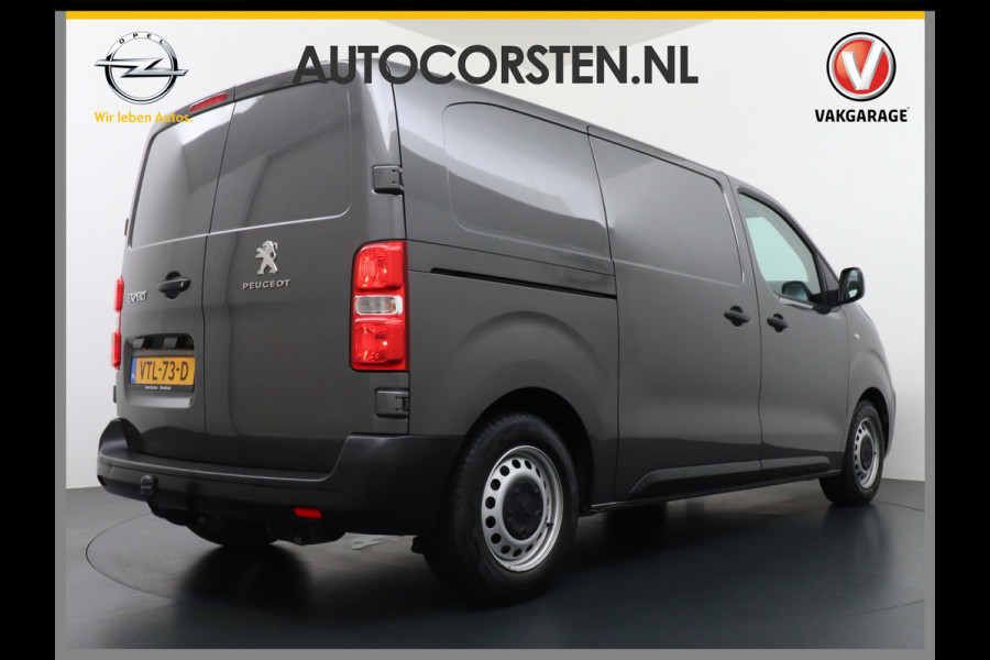 Peugeot Expert 1.5HDI 100 Premium Trekhaak Airco Bluetooth Cruise Control Regen/Lichtsensor Betonplex vloer Lat om Lat Schuifdeur Dealeronderhouden! Recent onderhoud gehad.