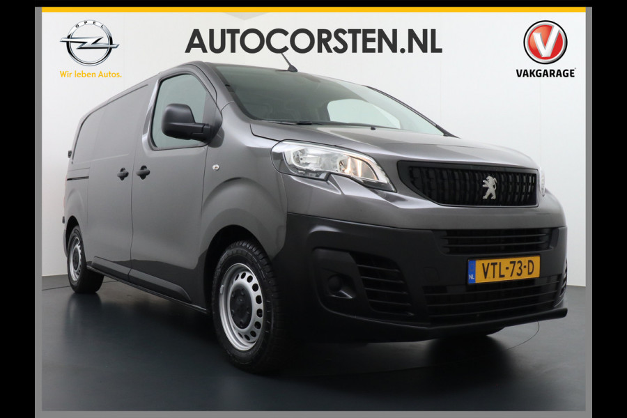 Peugeot Expert 1.5HDI 100 Premium Trekhaak Airco Bluetooth Cruise Control Regen/Lichtsensor Betonplex vloer Lat om Lat Schuifdeur Dealeronderhouden! Recent onderhoud gehad.