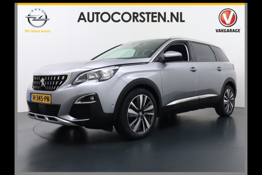 Peugeot 5008 T131PK 7-Pers Apple Carplay Android Adap.Cruise Navi Camera Trekhaak Led Elek.Achterklep Ecc Pdc DAB+ Pack Drive Assist Plus Dodehoek detectie Lane Assist Keyless Lmv 19" Verkeersbordlezer Privacy Glas Blue Premium 100% Dealeronderhouden! EURO6 Laatste beurt gehad bij 98.204km/13/1/2025!