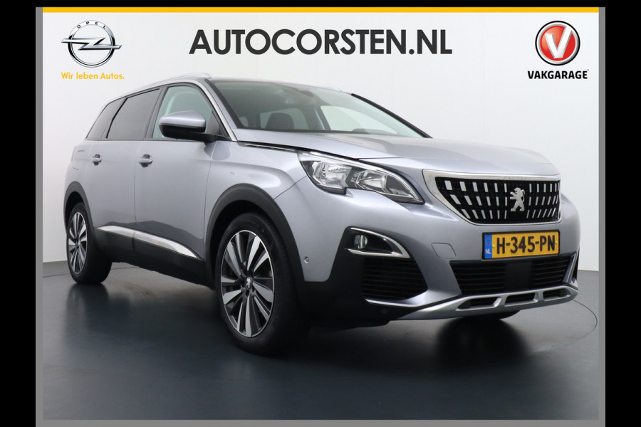 Peugeot 5008 T131PK 7-Pers Apple Carplay Android Adap.Cruise Navi Camera Trekhaak Led Elek.Achterklep Ecc Pdc DAB+ Pack Drive Assist Plus Dodehoek detectie Lane Assist Keyless Lmv 19" Verkeersbordlezer Privacy Glas Blue Premium 100% Dealeronderhouden! EURO6 Laatste beurt gehad bij 98.204km/13/1/2025!