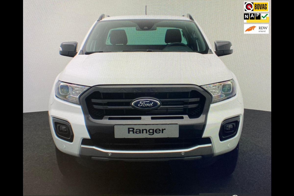 Ford Ranger 2.0 EcoBlue Wildtrak Supercab 213pk | AUTOMAAT | TREKHAAK | LEDER | CARPLAY | NAVI | CC | PDC | APK T/M 6-4-2026 | TOP Ford Ranger 2.0 EcoBlue Wildtrak Supercab 213pk | AUTOMAAT | TREKHAAK | LEDER | CARPLAY | NAVI | CC | PDC | APK T/M 6-4-2026 | TOP