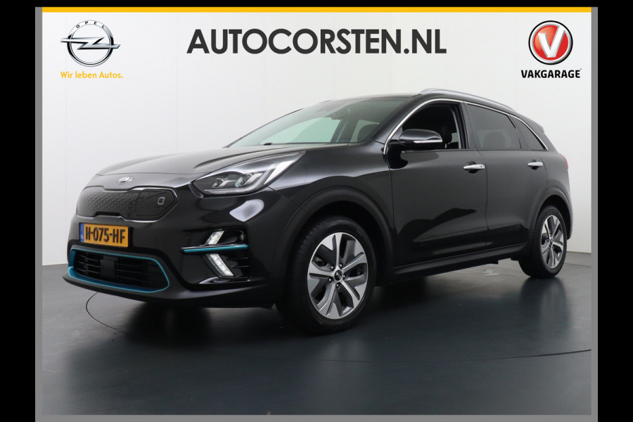Kia e-Niro 64kWh 204PK Leder Camera Adaptive-Cruise Warmtepomp Apple Carplay Android Auto Navi Ecc DAB Pdc Executive-Line Stoel Verwarming/ Keyless Led Achterbank+Stuur Verwarming Dodehoek assistent Regen-Lichtsensor JBL-Soundsystem Bluetooth Draadloze tel.lader Lmv 17" 1e Eigenaar! Krachtige en zuinige aandrijflijn met grootste accu! €45.000 Nieuw