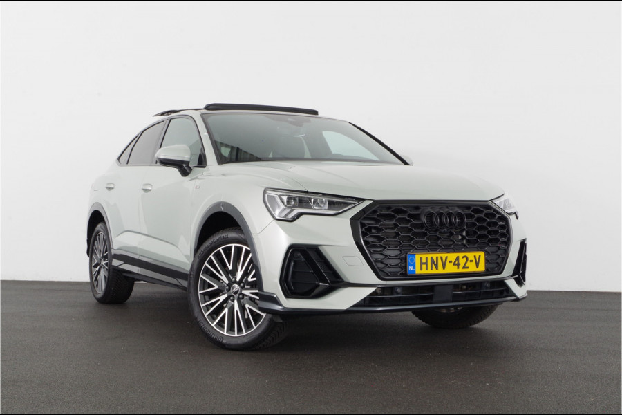 Audi Q3 Sportback 45 TFSI e S Edition > Full S line/245pk/Pano.schuif/Memory/Black pakket/Dew Silver...