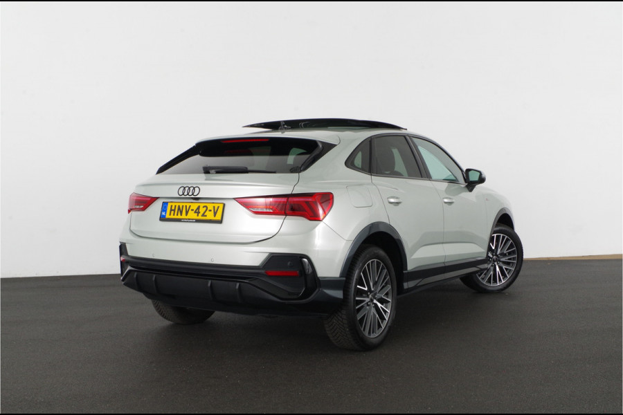 Audi Q3 Sportback 45 TFSI e S Edition > Full S line/245pk/Pano.schuif/Memory/Black pakket/Dew Silver...