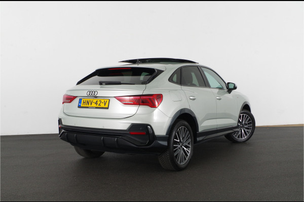 Audi Q3 Sportback 45 TFSI e S Edition > Full S line/245pk/Pano.schuif/Memory/Black pakket/Dew Silver...