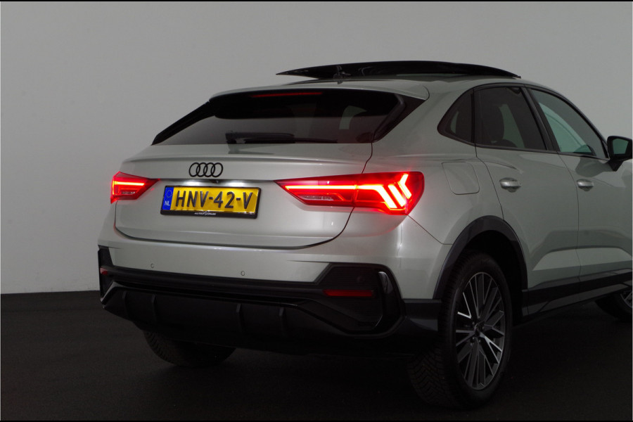 Audi Q3 Sportback 45 TFSI e S Edition > Full S line/245pk/Pano.schuif/Memory/Black pakket/Dew Silver...
