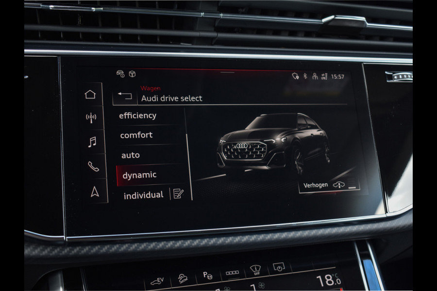 Audi Q8 60 TFSI e quattro Pro Line S Competition | PANORAMADAK | 4 WIEL BESTURING | ALCANTARE HEMEL | AMBIANCE VERLICHTING | MASSAGE STO