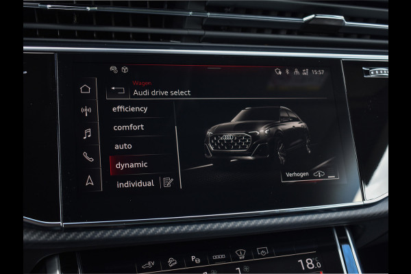 Audi Q8 60 TFSI e quattro Pro Line S Competition | PANORAMADAK | 4 WIEL BESTURING | ALCANTARE HEMEL | AMBIANCE VERLICHTING | MASSAGE STO