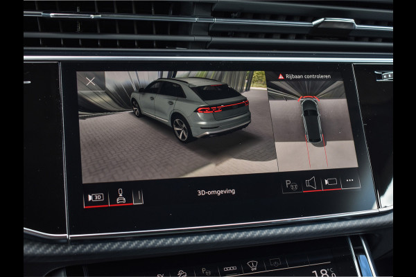 Audi Q8 60 TFSI e quattro Pro Line S Competition | PANORAMADAK | 4 WIEL BESTURING | ALCANTARE HEMEL | AMBIANCE VERLICHTING | MASSAGE STO