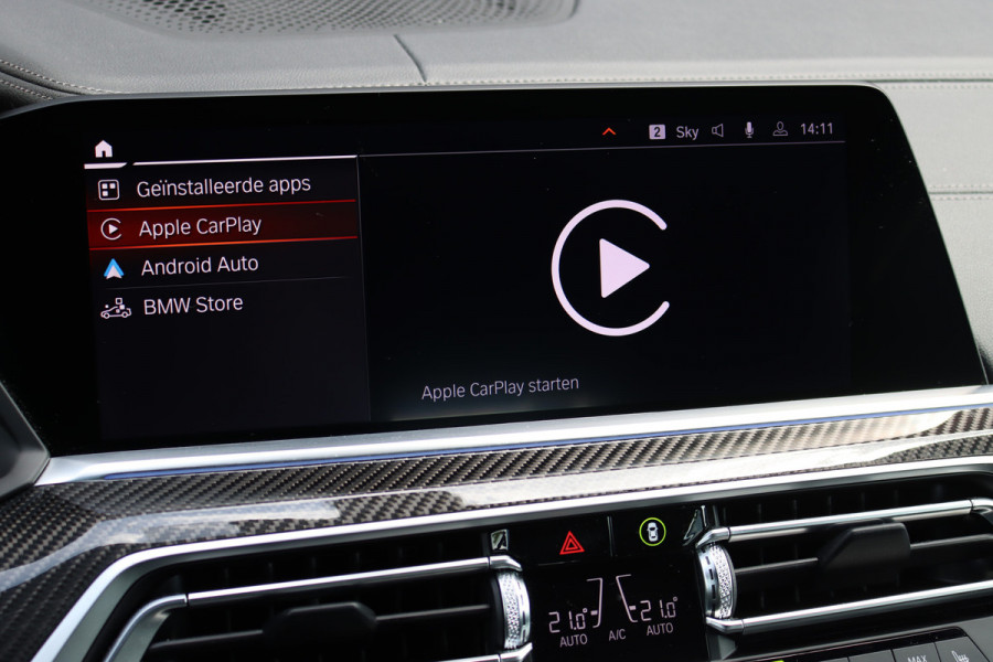 BMW X6 xDrive40i High Executive M Sport Aut8 | ACC | Carbon | Panoramadak | Memory | Surround Camera | Iconic Glow | Laser | HUD | Merino Leder | Trekhaak | Verwarmd Stuurwiel |