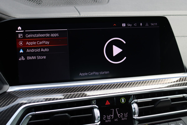 BMW X6 xDrive40i High Executive M Sport Aut8 | ACC | Carbon | Panoramadak | Memory | Surround Camera | Iconic Glow | Laser | HUD | Merino Leder | Trekhaak | Verwarmd Stuurwiel |