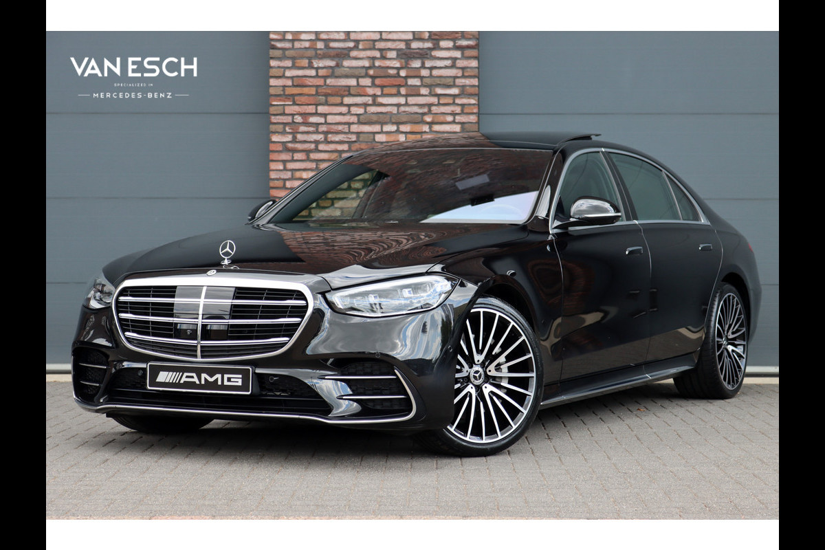 Mercedes-Benz S-Klasse 450d 4MATIC Lang AMG Line Aut9 | Airmatic | Chauffeurspakket | Achterasbesturing | Augmented HUD | Distronic+ | Burmester | Exclusief Nappa Leder | 3D-Display | Vlakkenverwarming | Zonweringspakket | Mercedes-Benz S-Klasse 450d 4MATIC Lang AMG Line Aut9 | Airmatic | Chauffeurspakket | Achterasbesturing | Augmented HUD | Distronic+ | Burmester | Exclusief Nappa Leder | 3D-Display | Vlakkenverwarming | Zonweringspakket |
