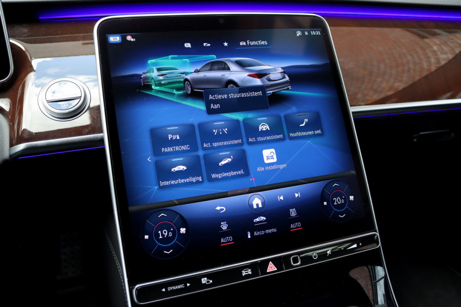 Mercedes-Benz S-Klasse 450d 4MATIC Lang AMG Line Aut9 | Airmatic | Chauffeurspakket | Achterasbesturing | Augmented HUD | Distronic+ | Burmester | Exclusief Nappa Leder | 3D-Display | Vlakkenverwarming | Zonweringspakket |