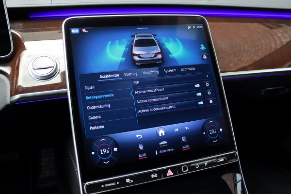 Mercedes-Benz S-Klasse 450d 4MATIC Lang AMG Line Aut9 | Airmatic | Chauffeurspakket | Achterasbesturing | Augmented HUD | Distronic+ | Burmester | Exclusief Nappa Leder | 3D-Display | Vlakkenverwarming | Zonweringspakket |