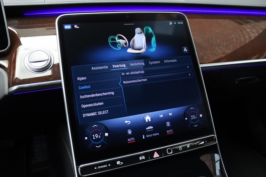 Mercedes-Benz S-Klasse 450d 4MATIC Lang AMG Line Aut9 | Airmatic | Chauffeurspakket | Achterasbesturing | Augmented HUD | Distronic+ | Burmester | Exclusief Nappa Leder | 3D-Display | Vlakkenverwarming | Zonweringspakket |