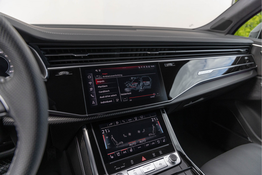 Audi Q7 60 TFSI-e 490pk Quattro Pano Carbon S-stoelen Advanced Onderstel Nachtzicht B&O