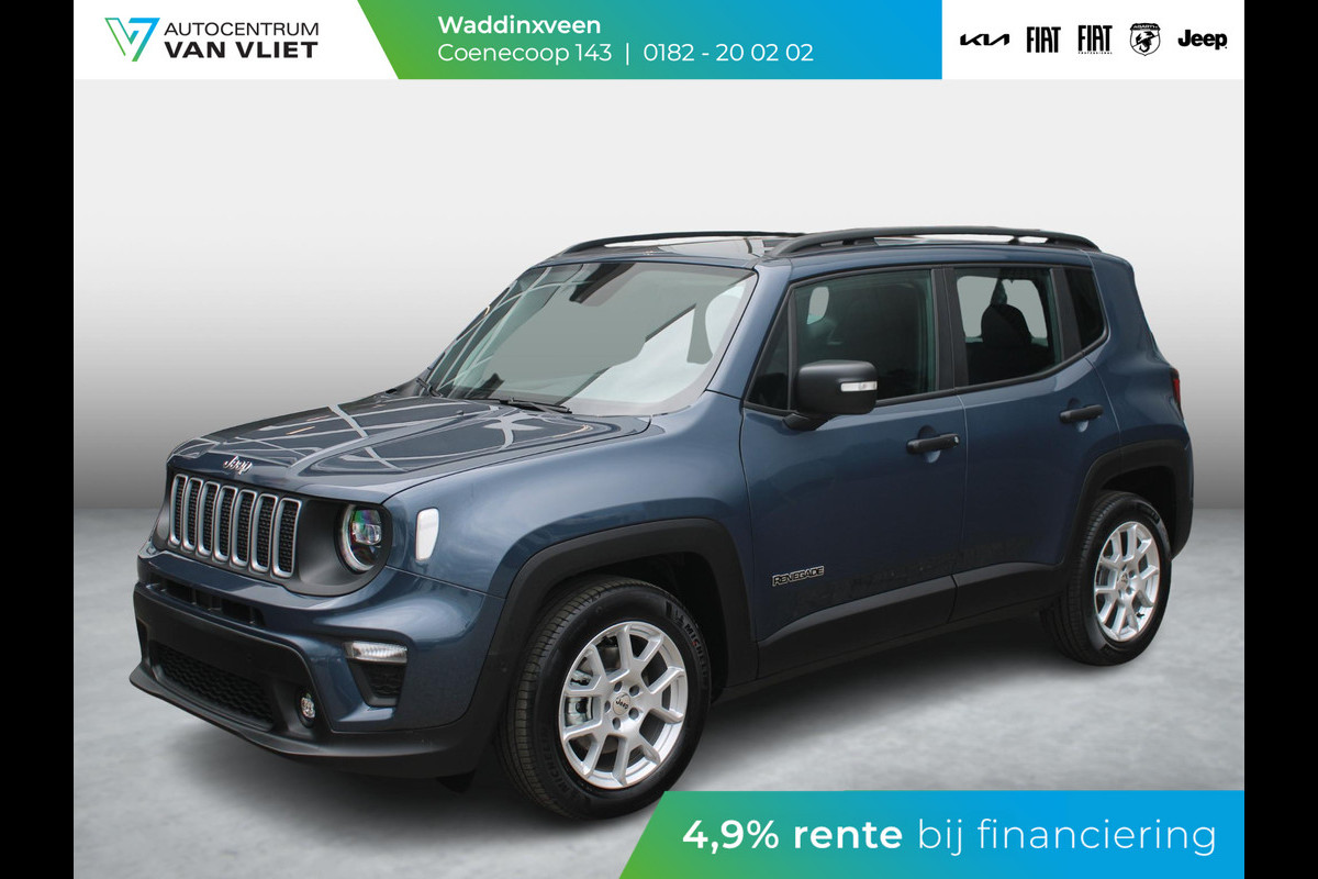 Jeep Renegade 1.5T e-Hybrid Altitude | Adapt. Cruise | Schuif/Kanteldak | Keyless | BSM | Navi | Apple Carplay | Uit voorraad leverbaar ! Jeep Renegade 1.5T e-Hybrid Altitude | Adapt. Cruise | Schuif/Kanteldak | Keyless | BSM | Navi | Apple Carplay | Uit voorraad leverbaar !