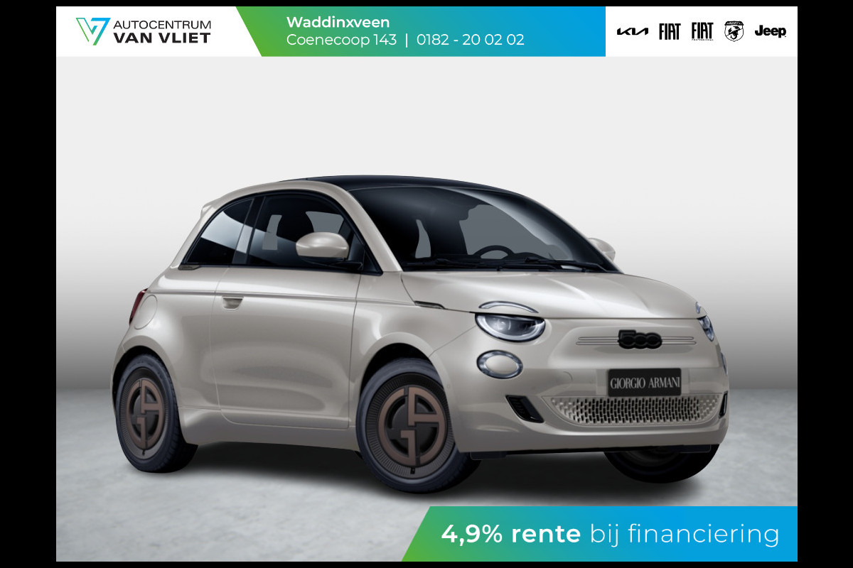 Fiat 500E Giorgio Armani Collector's Edition 42 kWh | Zeer Exclusief | Beperkte Oplage ! Fiat 500E Giorgio Armani Collector's Edition 42 kWh | Zeer Exclusief | Beperkte Oplage !