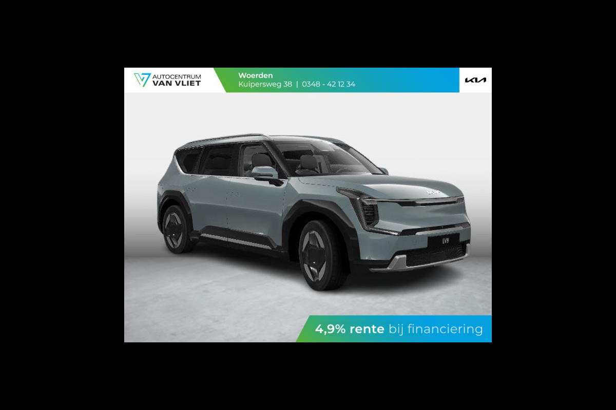 Kia EV9 Plus AWD 99.8 kWh | Snel leverbaar | Clima | Navi | 7-pers. | Adapt. Cruise | Stoel-/stuurverwarming | 360 camera Kia EV9 Plus AWD 99.8 kWh | Snel leverbaar | Clima | Navi | 7-pers. | Adapt. Cruise | Stoel-/stuurverwarming | 360 camera