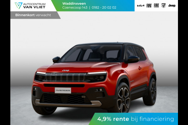 Jeep Avenger e-Hybrid Altitude | Automaat | Clima | Adapt. Cruise | 17" | PDC | Camera | Schuif/Kanteldak | Bicolore