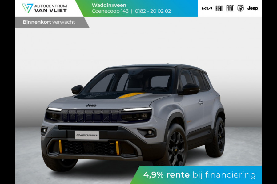 Jeep Avenger 1.2T 4xe The North Face | Schuif/Kanteldak | Clima | Apple Carplay | Adapt. Cruise | Elektr. A-Klep | Keyless | Navi | Stoel&Stuurverwarming