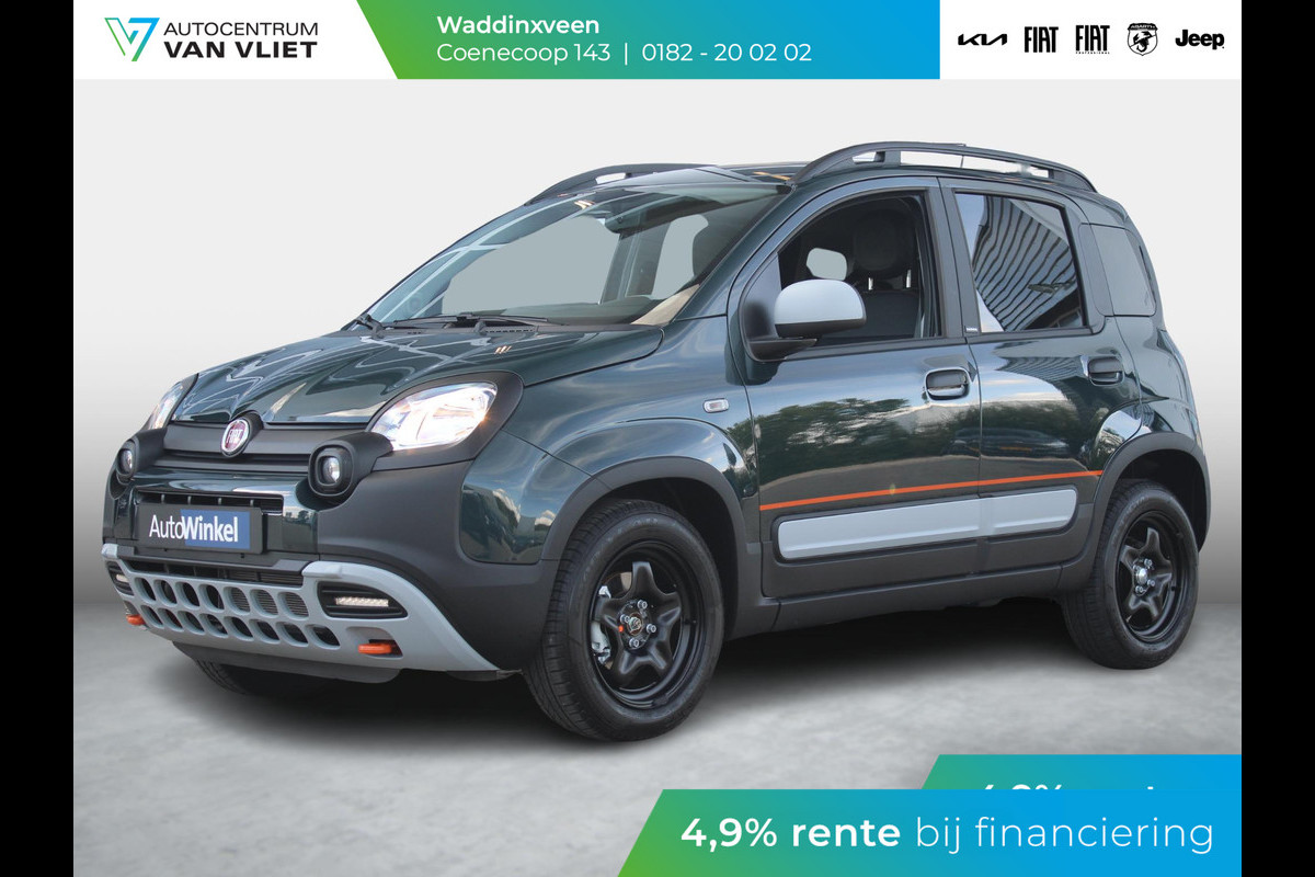 Fiat Panda Hybrid Garmin Cross | Clima | Priv. glass | Dakrails | 5-Persoons | Apple Carplay | Verde Foresta | Pack Garmin Fiat Panda Hybrid Garmin Cross | Clima | Priv. glass | Dakrails | 5-Persoons | Apple Carplay | Verde Foresta | Pack Garmin