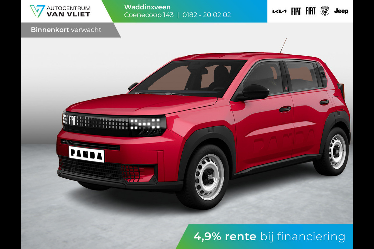 Fiat Grande Panda Red 44 kWh | Airco | Cruise | Apple Carplay | 16" | PDC