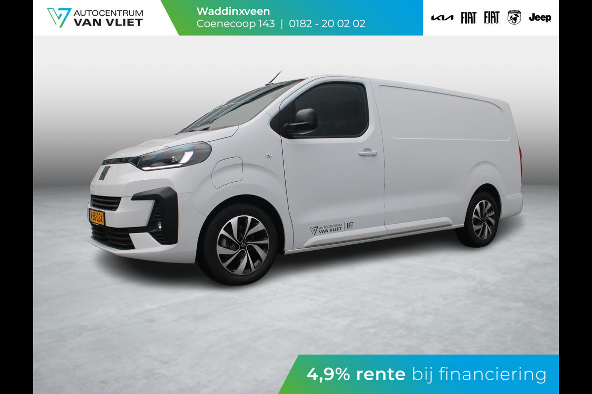 Fiat E-Scudo L3 75 kWh | Exterieur Pack | 17" | Pack City | Laadruimte Pack | Full LED | Beschikbaarheid in overleg Fiat E-Scudo L3 75 kWh | Exterieur Pack | 17" | Pack City | Laadruimte Pack | Full LED | Beschikbaarheid in overleg