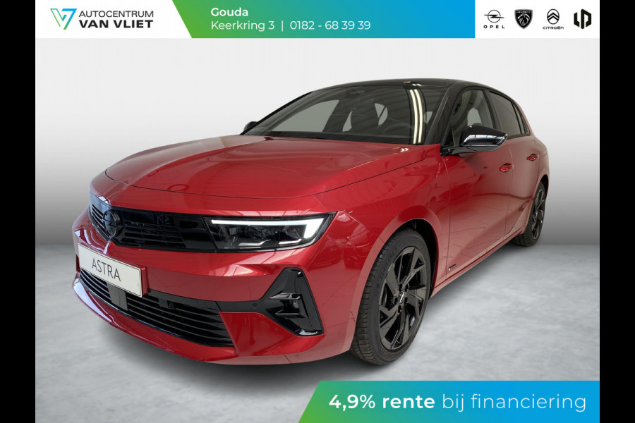 Opel Astra 1.6 TURBO Hybrid 180pk Level 4 (GS) Opel Astra 1.6 TURBO  Hybrid 180pk Level 4 (GS) | Ultimate pack | Navigatie Pro | Adaptive LED | Climate Control met Intelli-Air | Head-up Display |  Panorama Schuif/kantel dak | Winter Pack | 7,4 kW boordlader |