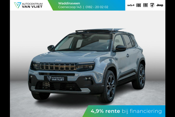 Jeep Avenger 1.2 e-Hybrid Summit | Schuif/Kanteldak | Leder&Winter Pack | Infotainment & Convenience Pack | Storm Grey