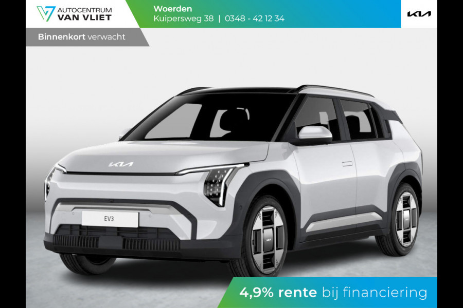 Kia EV3 Plus Advanced 58.3 kWh | levering Juni | Navi | 19" | Adapt. Cruise | Clima | Schuif/Kanteldak | Stoel&Stuurverw. | Priv Glass | BSM | Harman Kardon